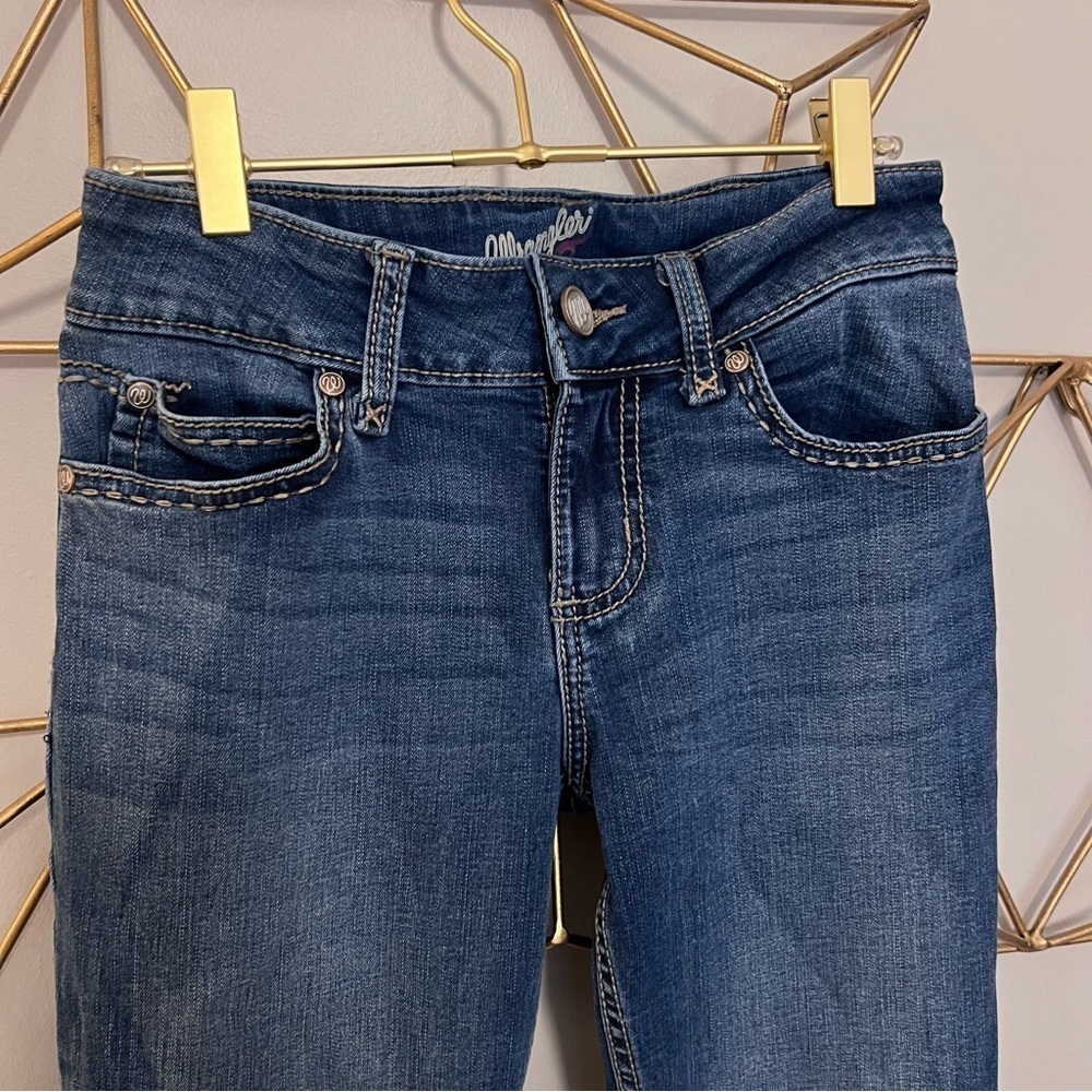 Wrangler Dark Blue Y2K Boot Cut Jeans - Picture 2 of 7